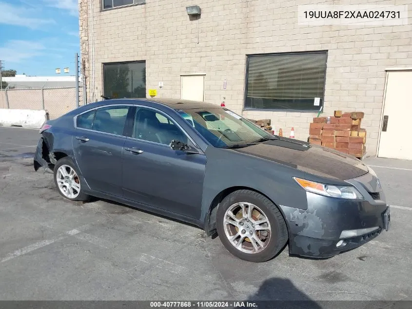 2010 Acura Tl 3.5 VIN: 19UUA8F2XAA024731 Lot: 40777868