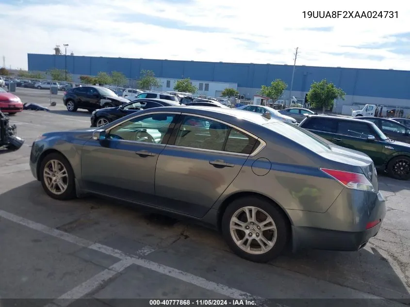 2010 Acura Tl 3.5 VIN: 19UUA8F2XAA024731 Lot: 40777868