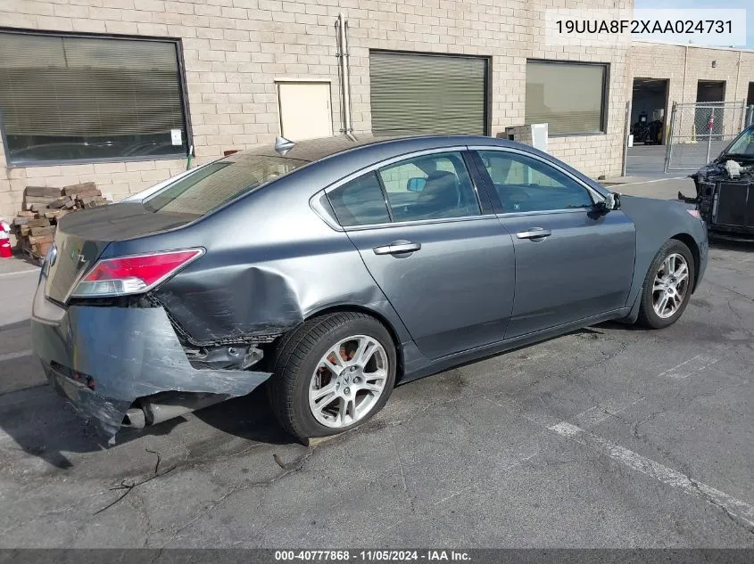 2010 Acura Tl 3.5 VIN: 19UUA8F2XAA024731 Lot: 40777868