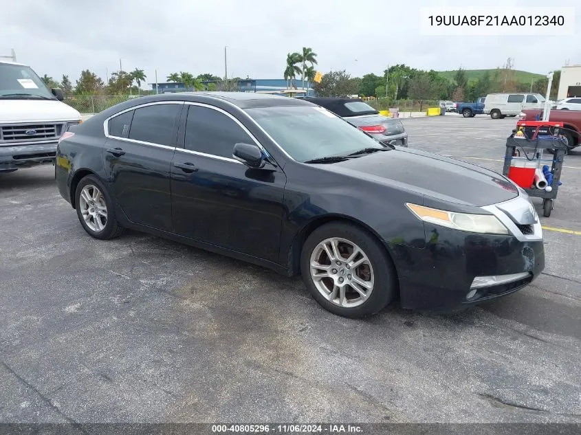 2010 Acura Tl 3.5 VIN: 19UUA8F21AA012340 Lot: 40805296