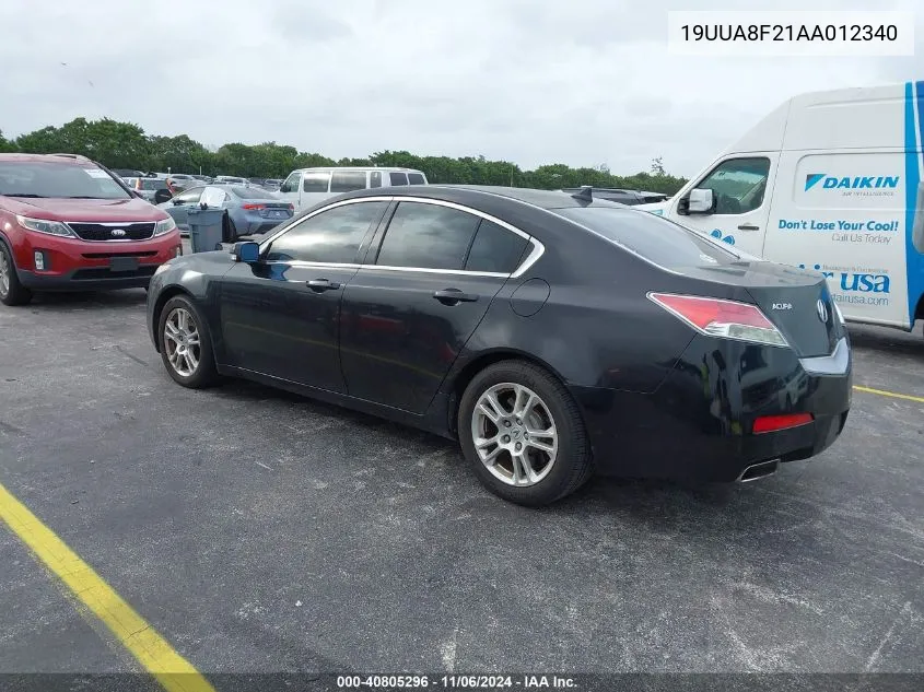 2010 Acura Tl 3.5 VIN: 19UUA8F21AA012340 Lot: 40805296