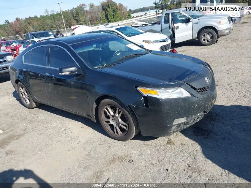 2010 Acura Tl 3.5 VIN: 19UUA8F54AA025674 Lot: 40826605