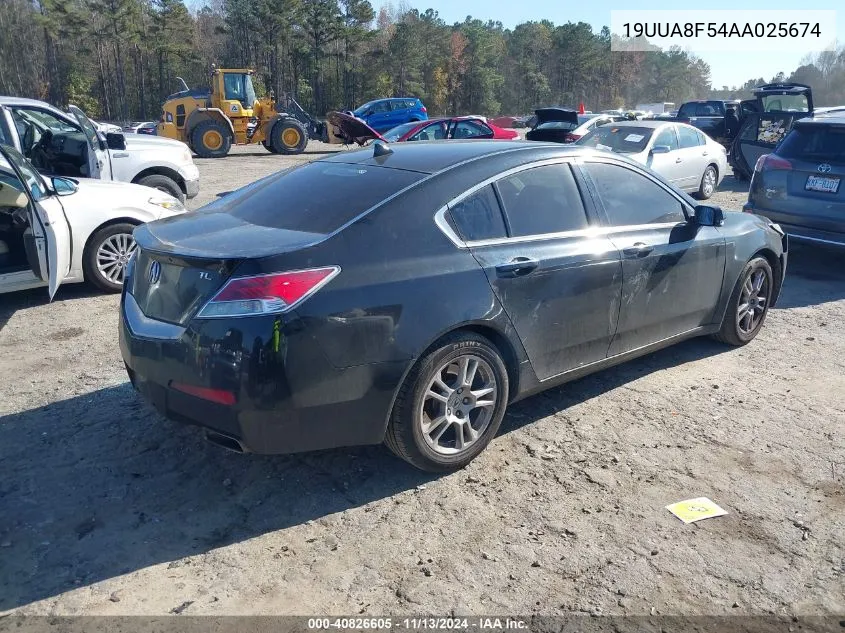 2010 Acura Tl 3.5 VIN: 19UUA8F54AA025674 Lot: 40826605