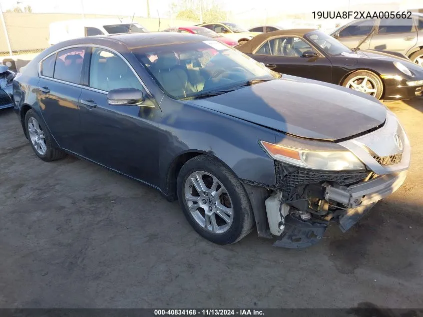 2010 Acura Tl 3.5 VIN: 19UUA8F2XAA005662 Lot: 40834168