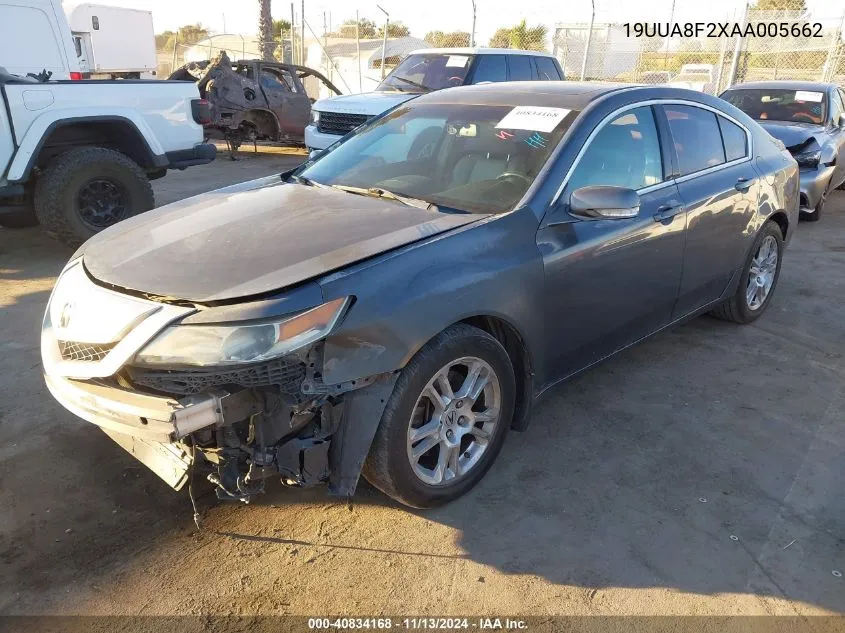 2010 Acura Tl 3.5 VIN: 19UUA8F2XAA005662 Lot: 40834168