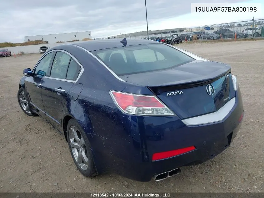 19UUA9F57BA800198 2011 Acura Tl