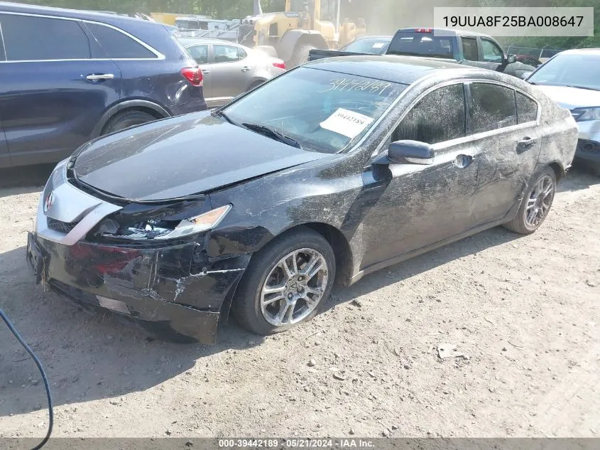 19UUA8F25BA008647 2011 Acura Tl 3.5