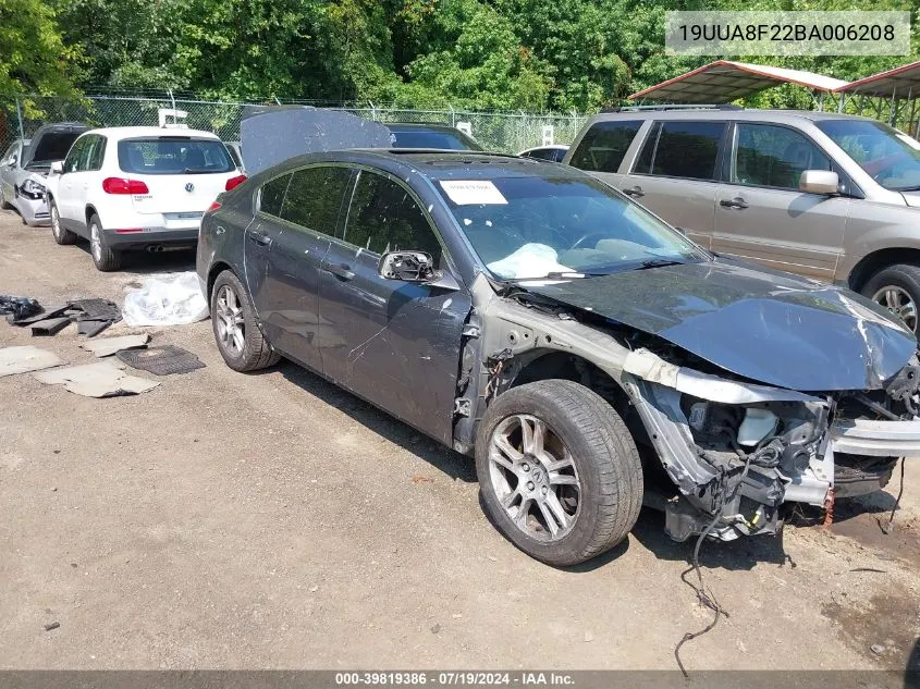 19UUA8F22BA006208 2011 Acura Tl 3.5