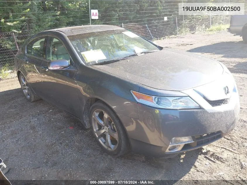 2011 Acura Tl 3.7 VIN: 19UUA9F50BA002500 Lot: 39897599