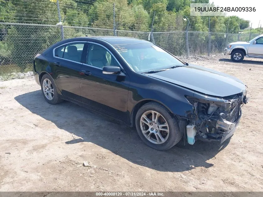 2011 Acura Tl 3.5 VIN: 19UUA8F24BA009336 Lot: 40008120