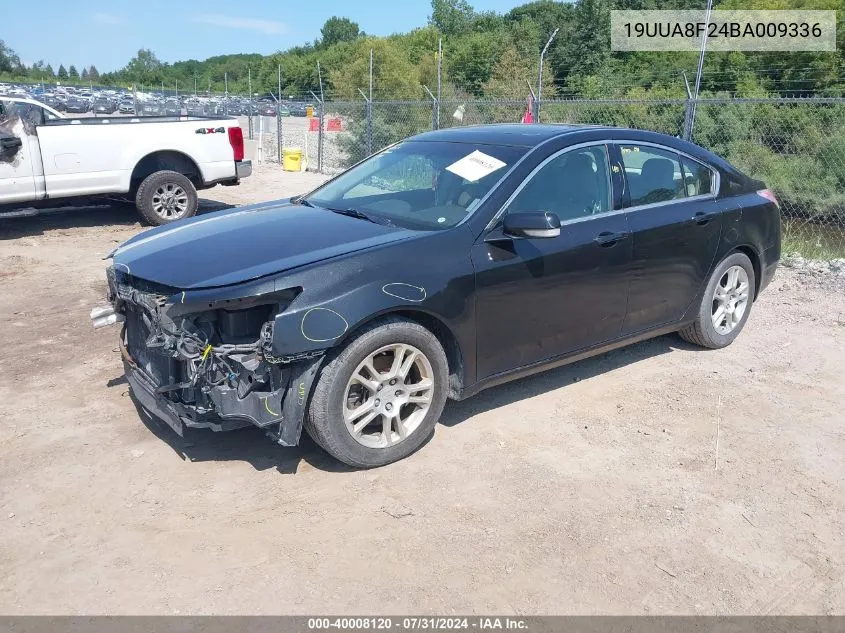 2011 Acura Tl 3.5 VIN: 19UUA8F24BA009336 Lot: 40008120