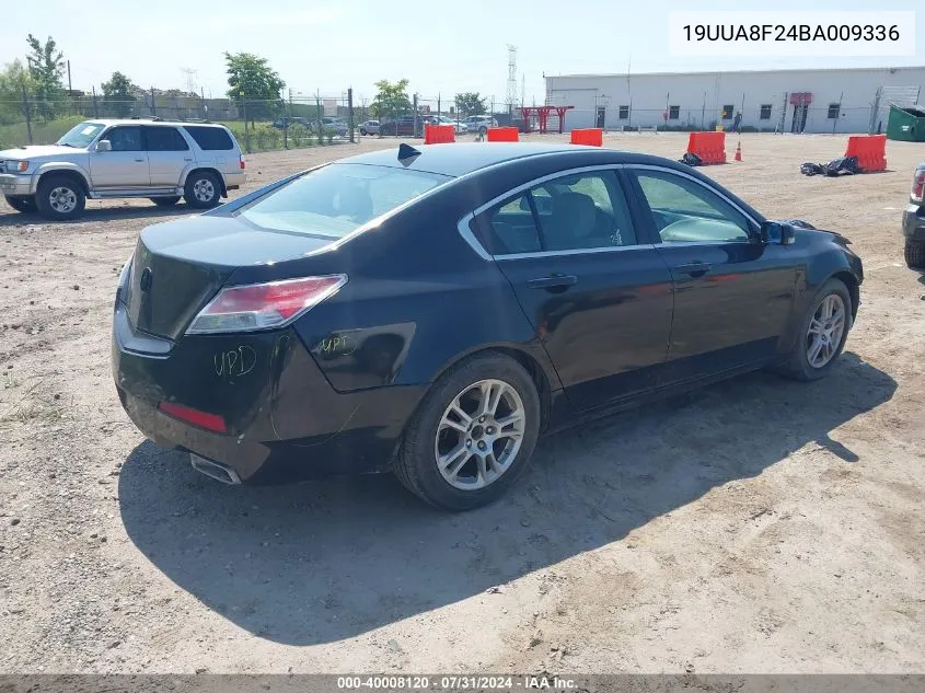 19UUA8F24BA009336 2011 Acura Tl 3.5