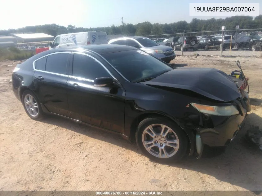 2011 Acura Tl 3.5 VIN: 19UUA8F29BA007064 Lot: 40076786