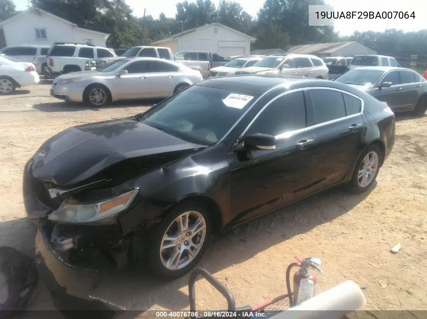 2011 Acura Tl 3.5 VIN: 19UUA8F29BA007064 Lot: 40076786