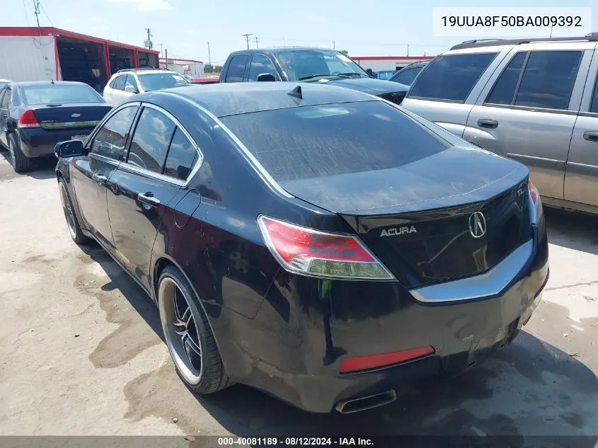 19UUA8F50BA009392 2011 Acura Tl 3.5