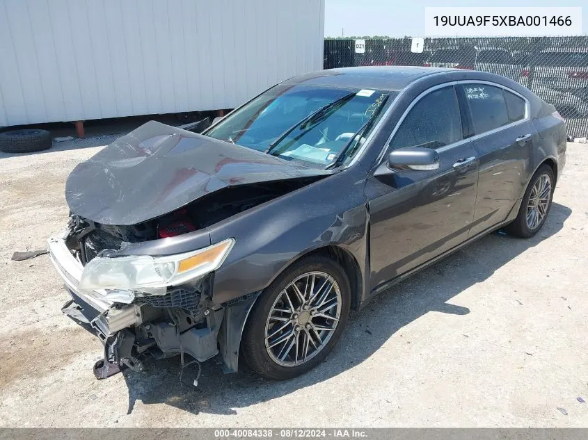 2011 Acura Tl 3.7 VIN: 19UUA9F5XBA001466 Lot: 40084338