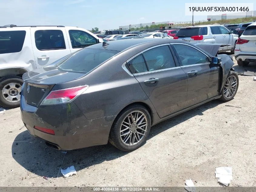 2011 Acura Tl 3.7 VIN: 19UUA9F5XBA001466 Lot: 40084338