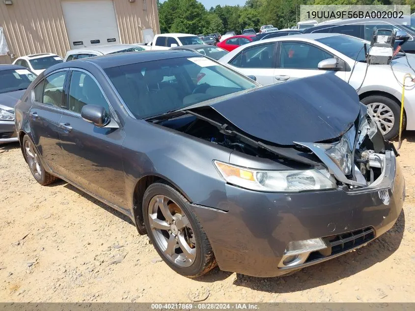 2011 Acura Tl 3.7 VIN: 19UUA9F56BA002002 Lot: 40217869