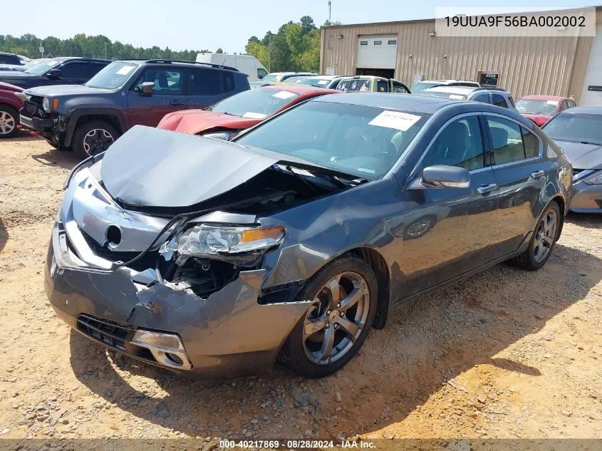 2011 Acura Tl 3.7 VIN: 19UUA9F56BA002002 Lot: 40217869