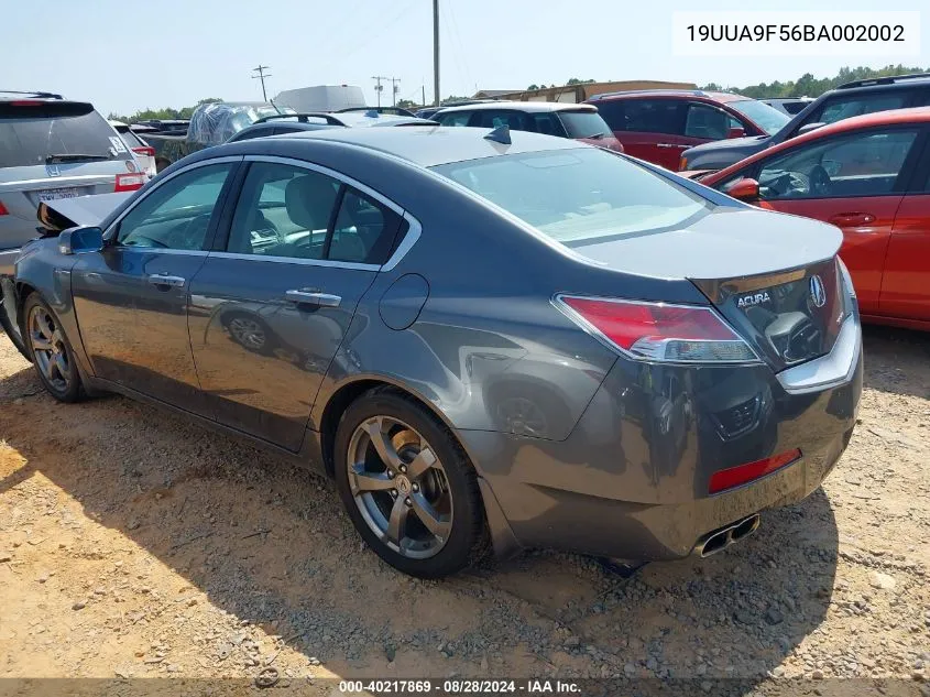 2011 Acura Tl 3.7 VIN: 19UUA9F56BA002002 Lot: 40217869