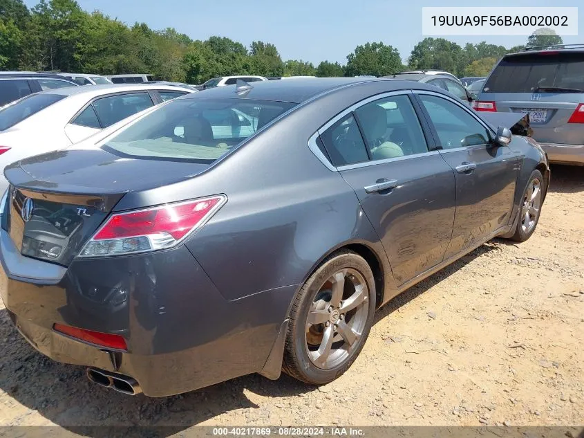 2011 Acura Tl 3.7 VIN: 19UUA9F56BA002002 Lot: 40217869