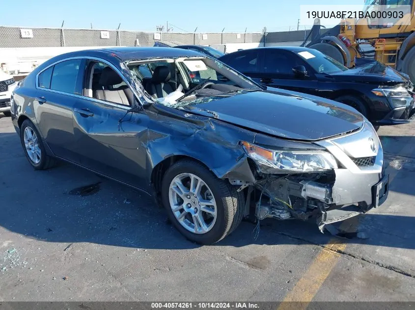 2011 Acura Tl 3.5 VIN: 19UUA8F21BA000903 Lot: 40574261