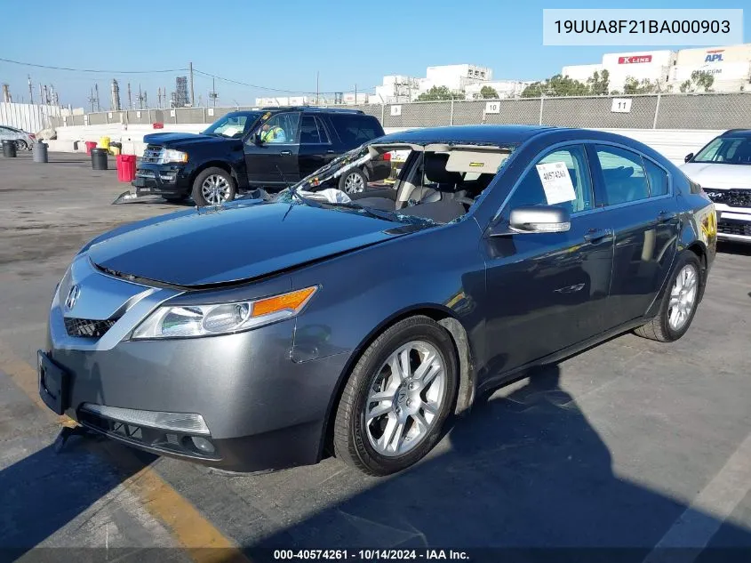 2011 Acura Tl 3.5 VIN: 19UUA8F21BA000903 Lot: 40574261