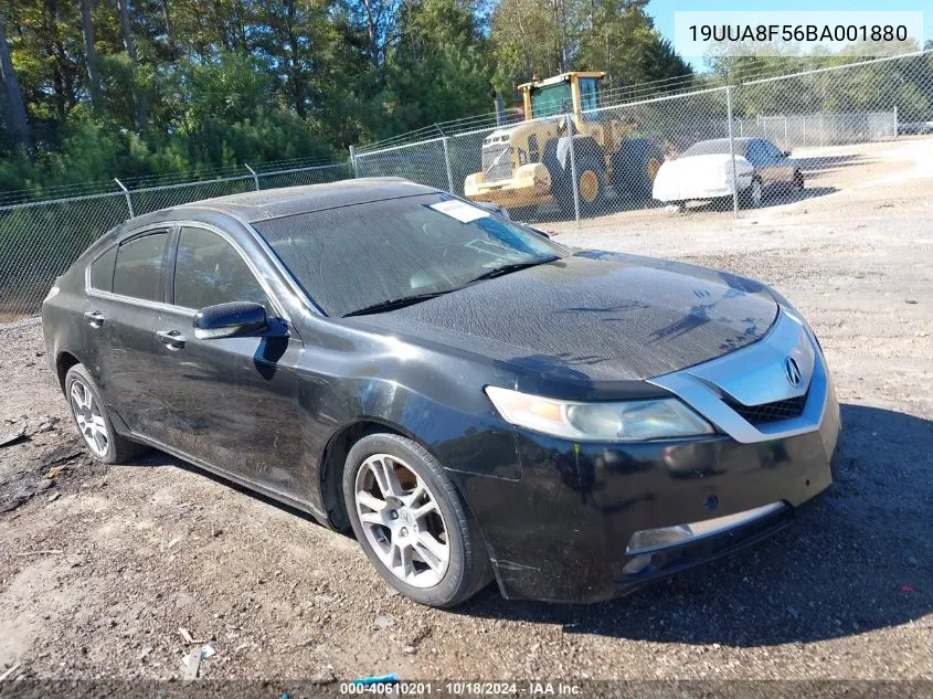 2011 Acura Tl 3.5 VIN: 19UUA8F56BA001880 Lot: 40610201