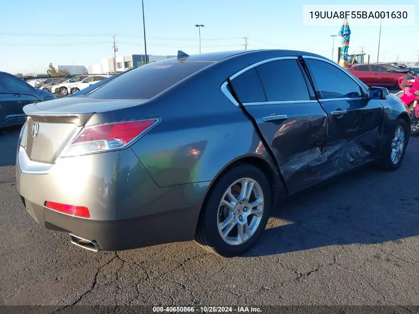 2011 Acura Tl 3.5 VIN: 19UUA8F55BA001630 Lot: 40650866