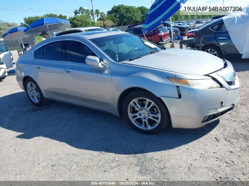 2011 Acura Tl VIN: 19UUA8F54BA007306 Lot: 40703646