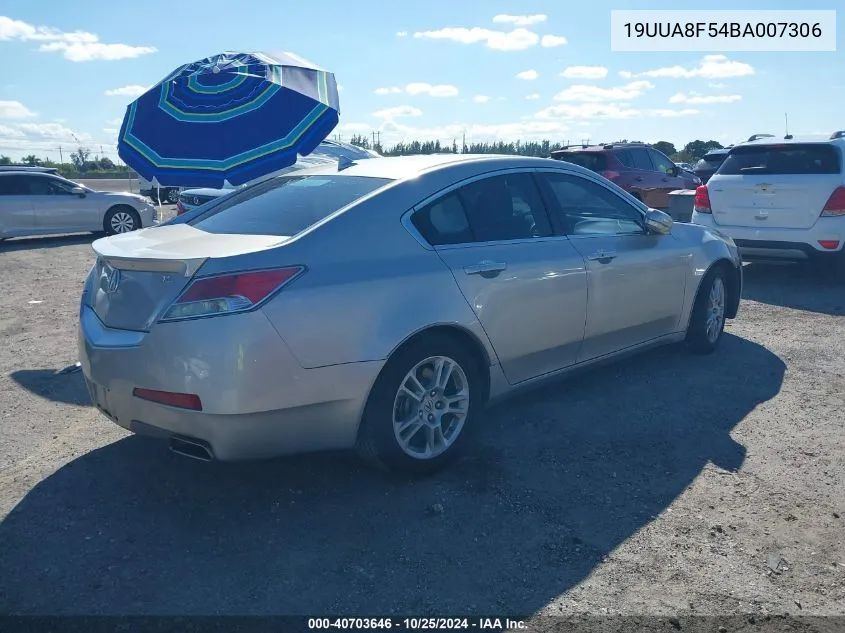 2011 Acura Tl VIN: 19UUA8F54BA007306 Lot: 40703646