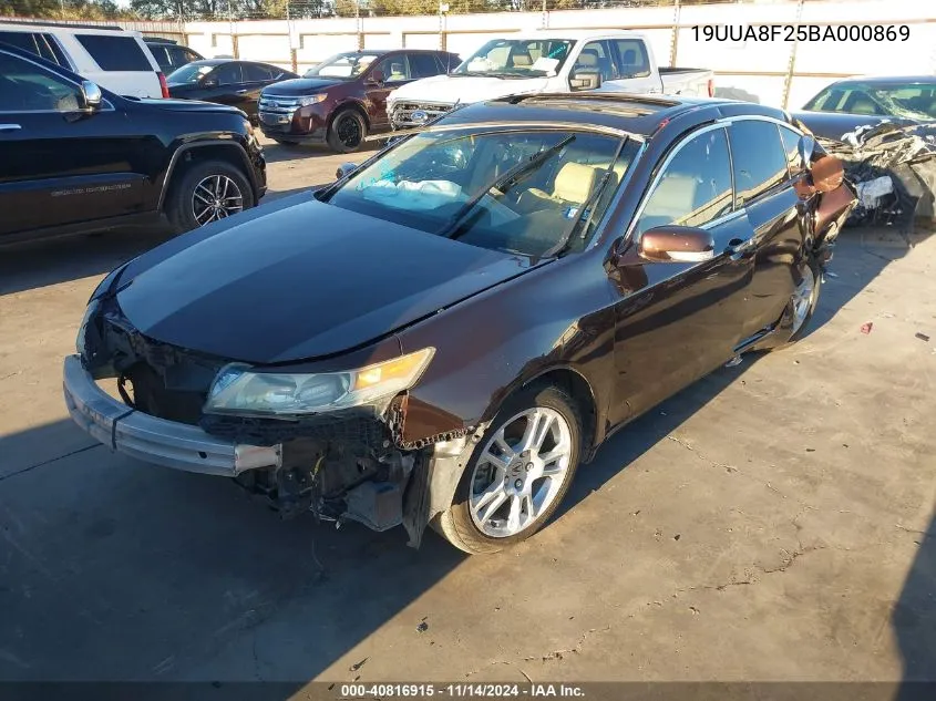 19UUA8F25BA000869 2011 Acura Tl 3.5