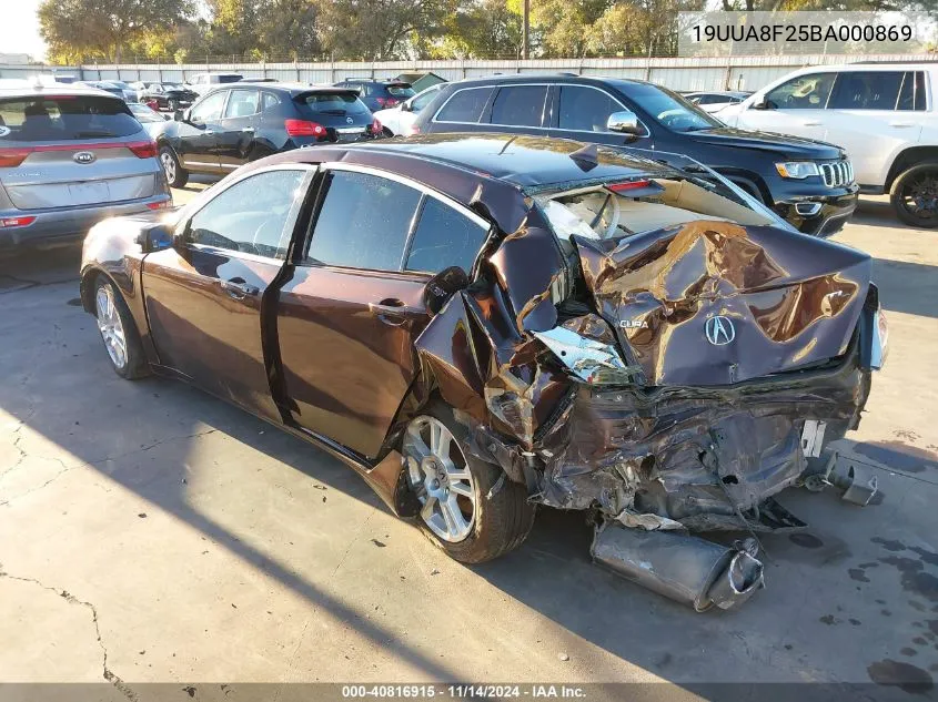 19UUA8F25BA000869 2011 Acura Tl 3.5