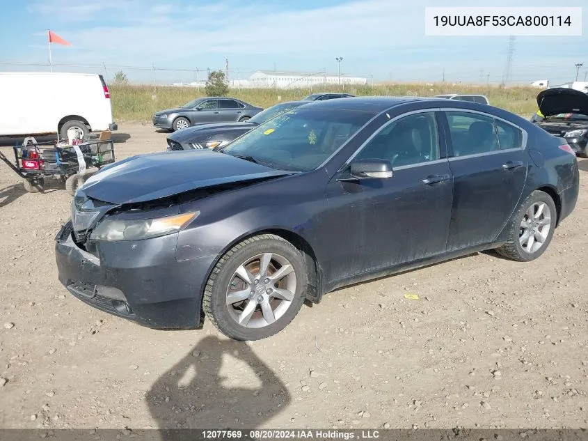 19UUA8F53CA800114 2012 Acura Tl