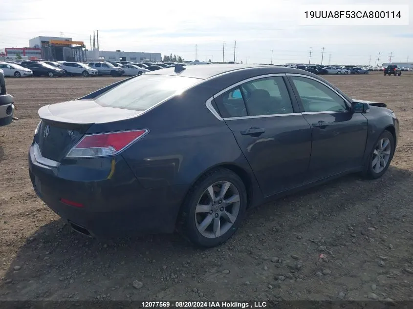 19UUA8F53CA800114 2012 Acura Tl