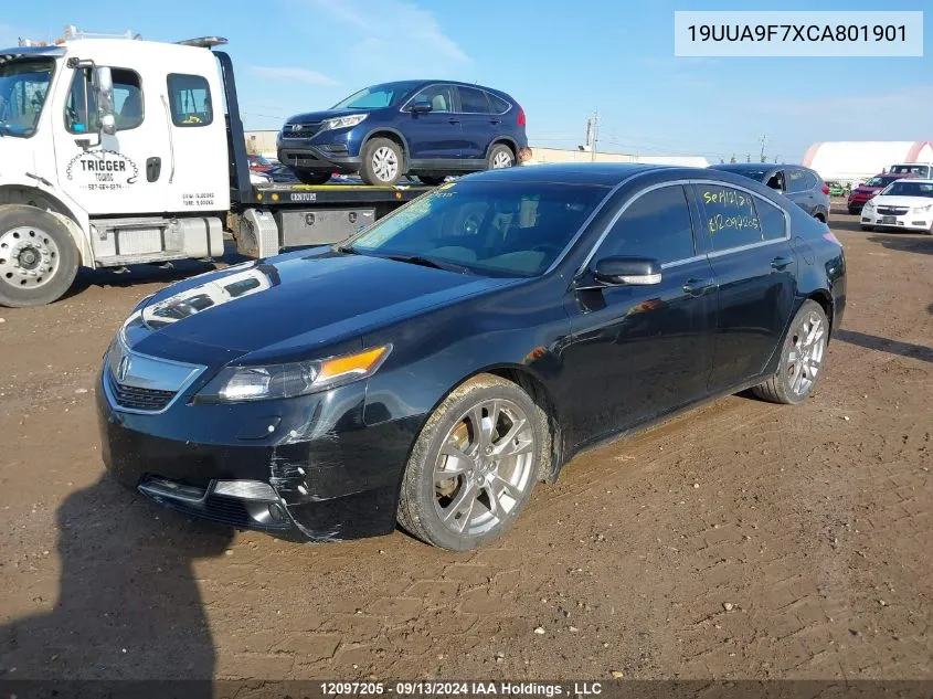 19UUA9F7XCA801901 2012 Acura Tl