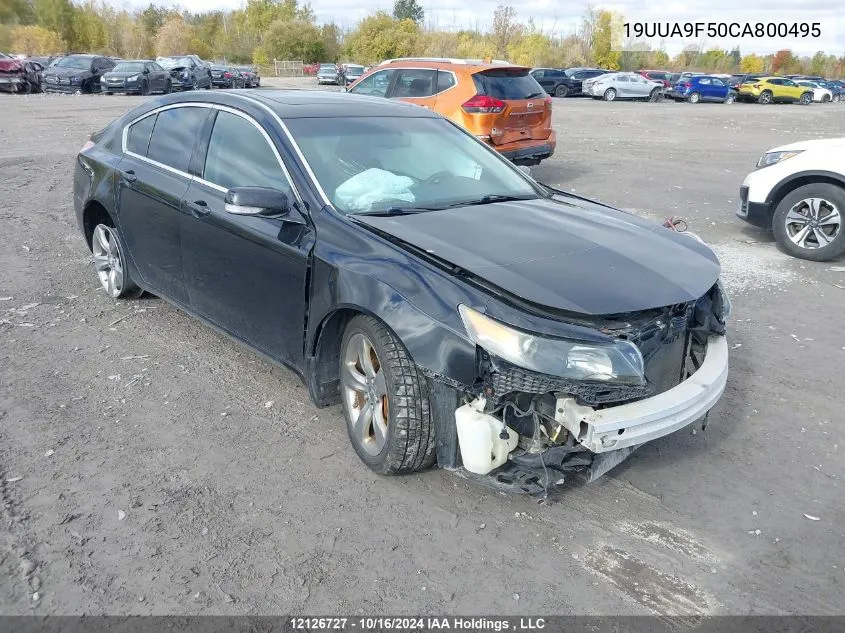 2012 Acura Tl VIN: 19UUA9F50CA800495 Lot: 12126727