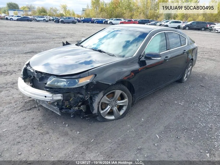 2012 Acura Tl VIN: 19UUA9F50CA800495 Lot: 12126727