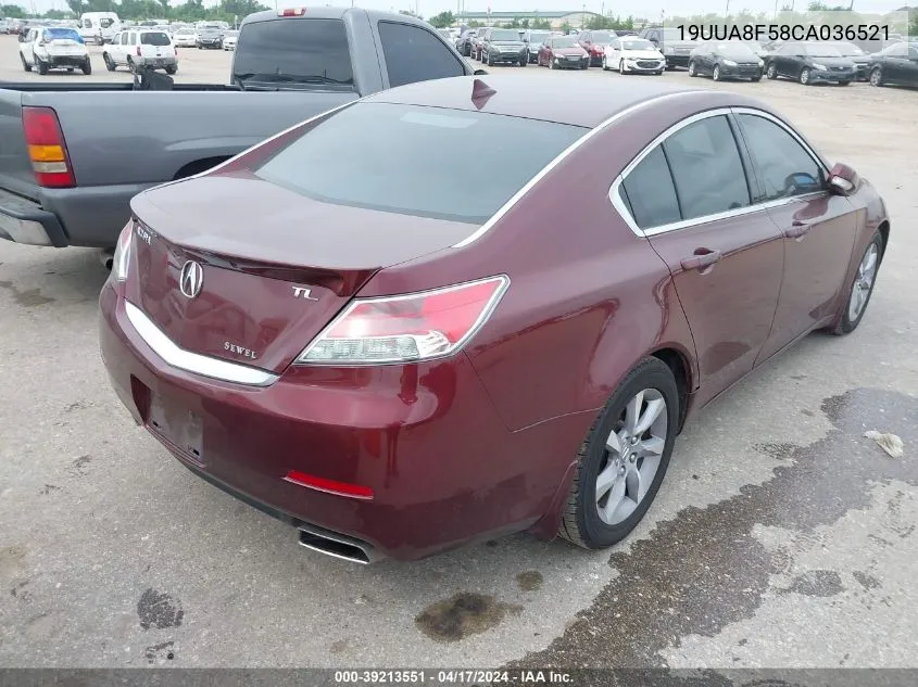 19UUA8F58CA036521 2012 Acura Tl 3.5