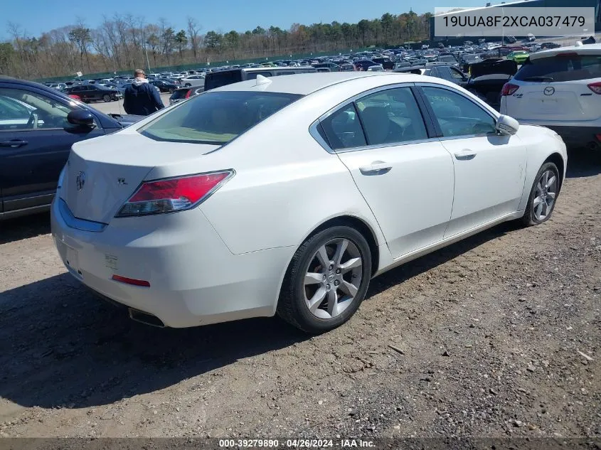 2012 Acura Tl 3.5 VIN: 19UUA8F2XCA037479 Lot: 39279890