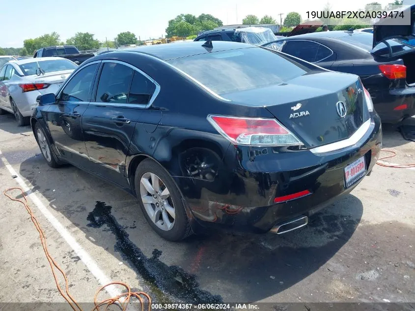 19UUA8F2XCA039474 2012 Acura Tl 3.5