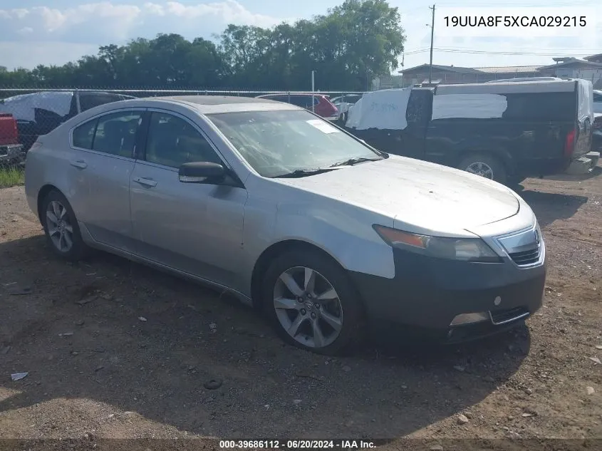 2012 Acura Tl 3.5 VIN: 19UUA8F5XCA029215 Lot: 39686112