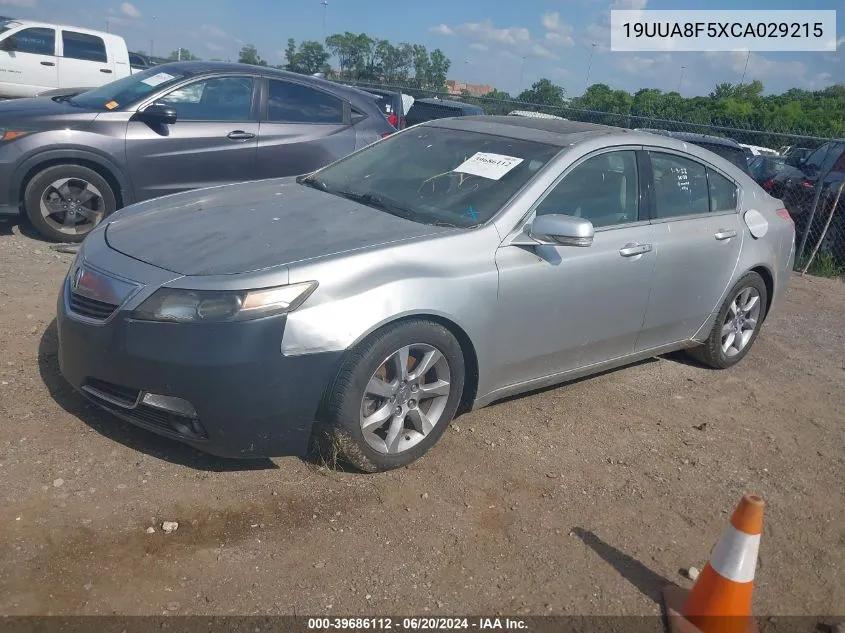 2012 Acura Tl 3.5 VIN: 19UUA8F5XCA029215 Lot: 39686112