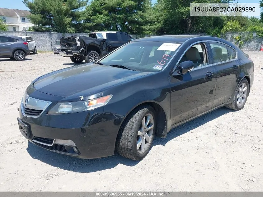 2012 Acura Tl 3.5 VIN: 19UUA8F27CA029890 Lot: 39696955