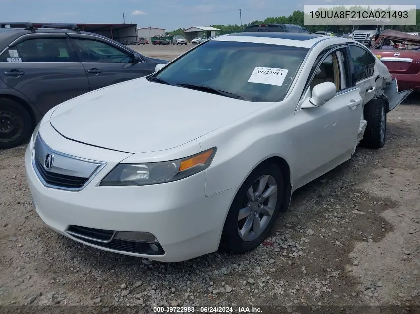 2012 Acura Tl 3.5 VIN: 19UUA8F21CA021493 Lot: 39722983