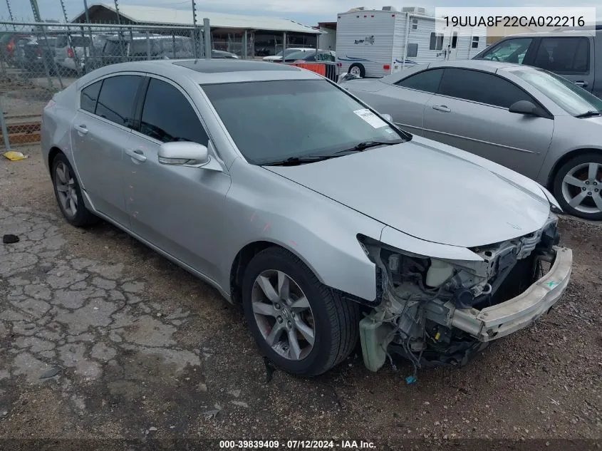 19UUA8F22CA022216 2012 Acura Tl 3.5