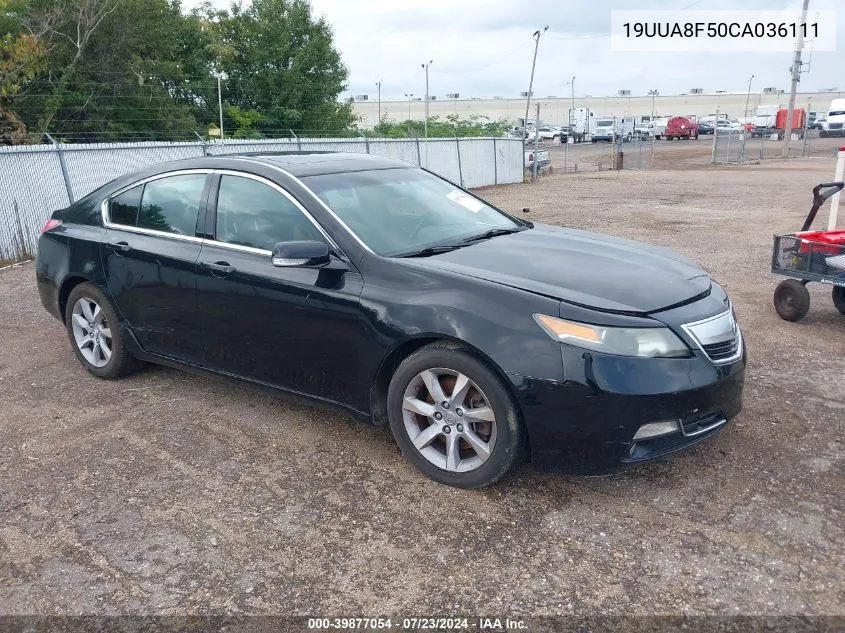 2012 Acura Tl 3.5 VIN: 19UUA8F50CA036111 Lot: 39877054