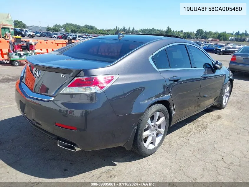 2012 Acura Tl 3.5 VIN: 19UUA8F58CA005480 Lot: 39905861