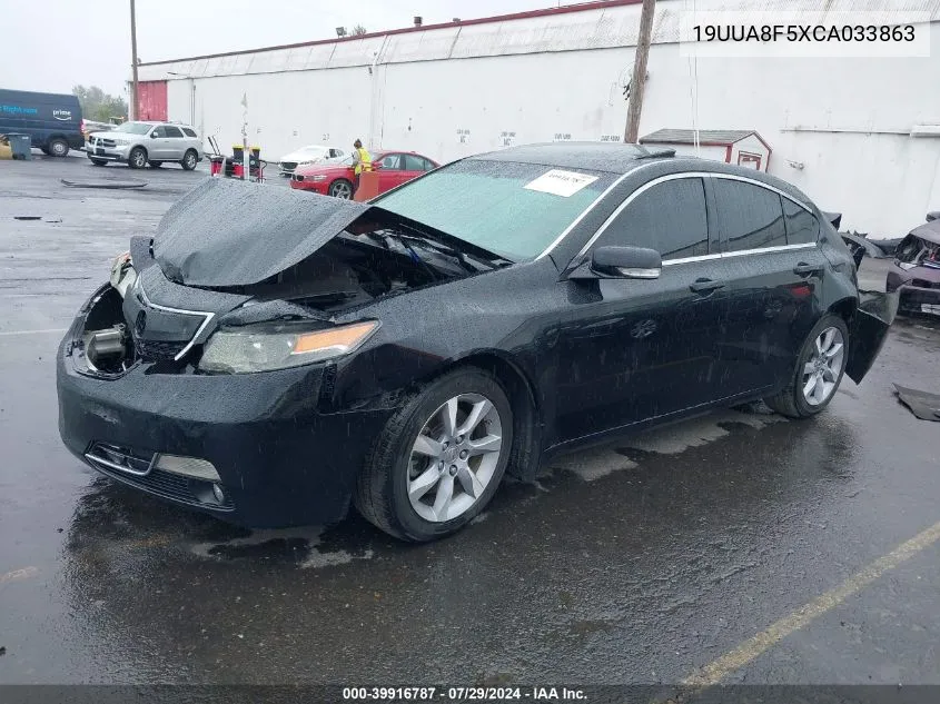 2012 Acura Tl 3.5 VIN: 19UUA8F5XCA033863 Lot: 39916787