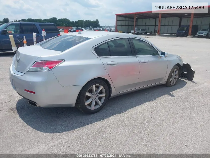 2012 Acura Tl 3.5 VIN: 19UUA8F28CA025489 Lot: 39923758